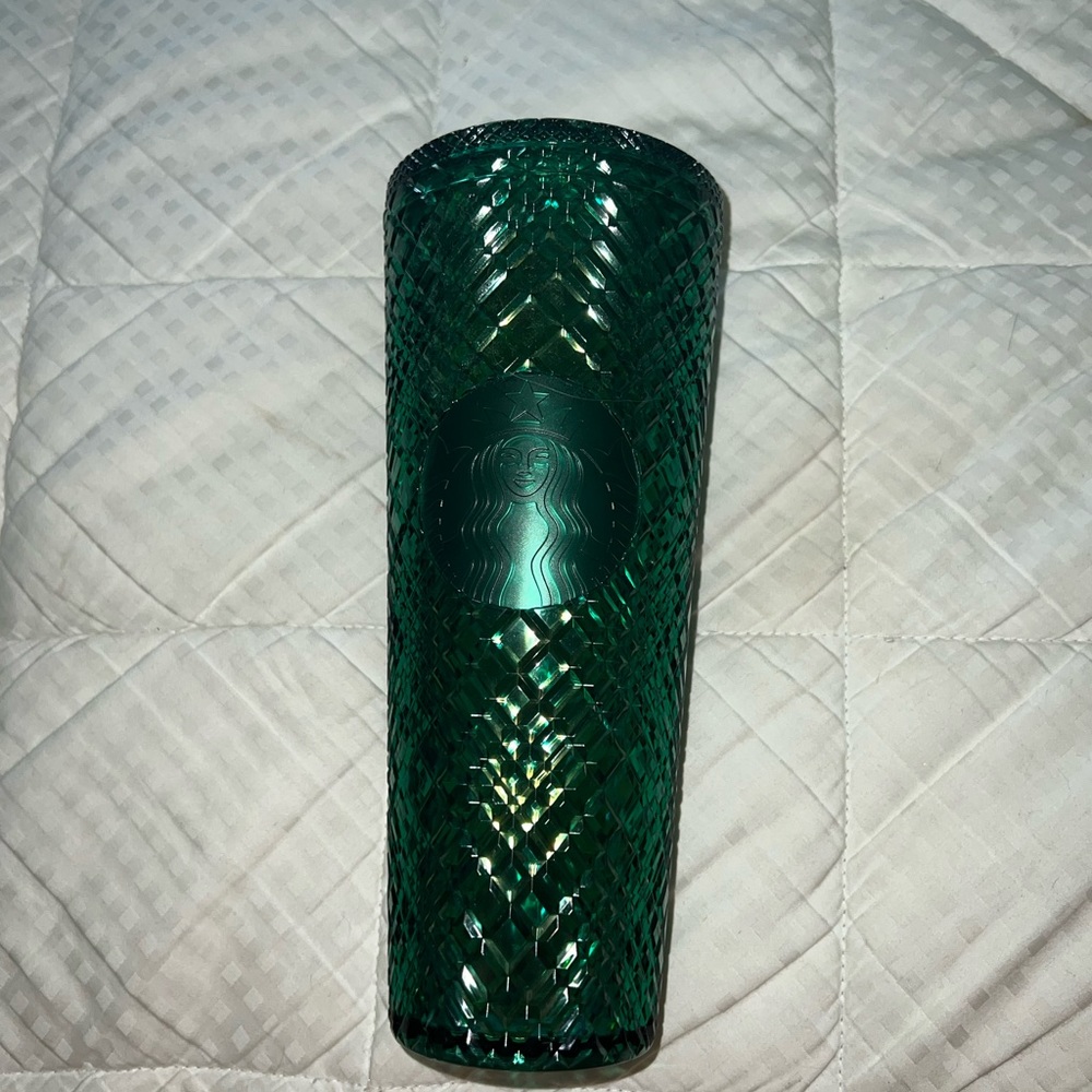starbucks dark green cup